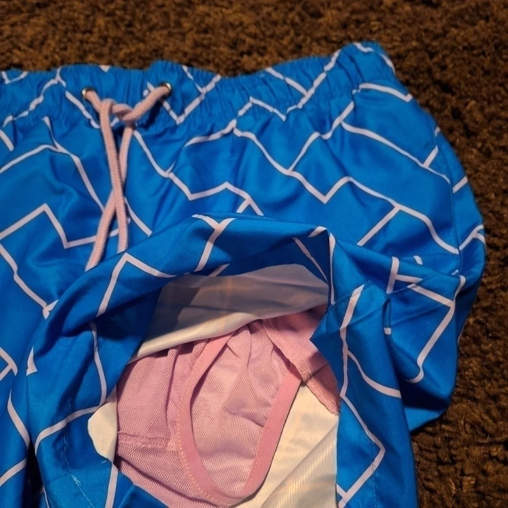 IKE By Ike Behar Cyan Men's Swim Trunk Shorts Sz. L NWT